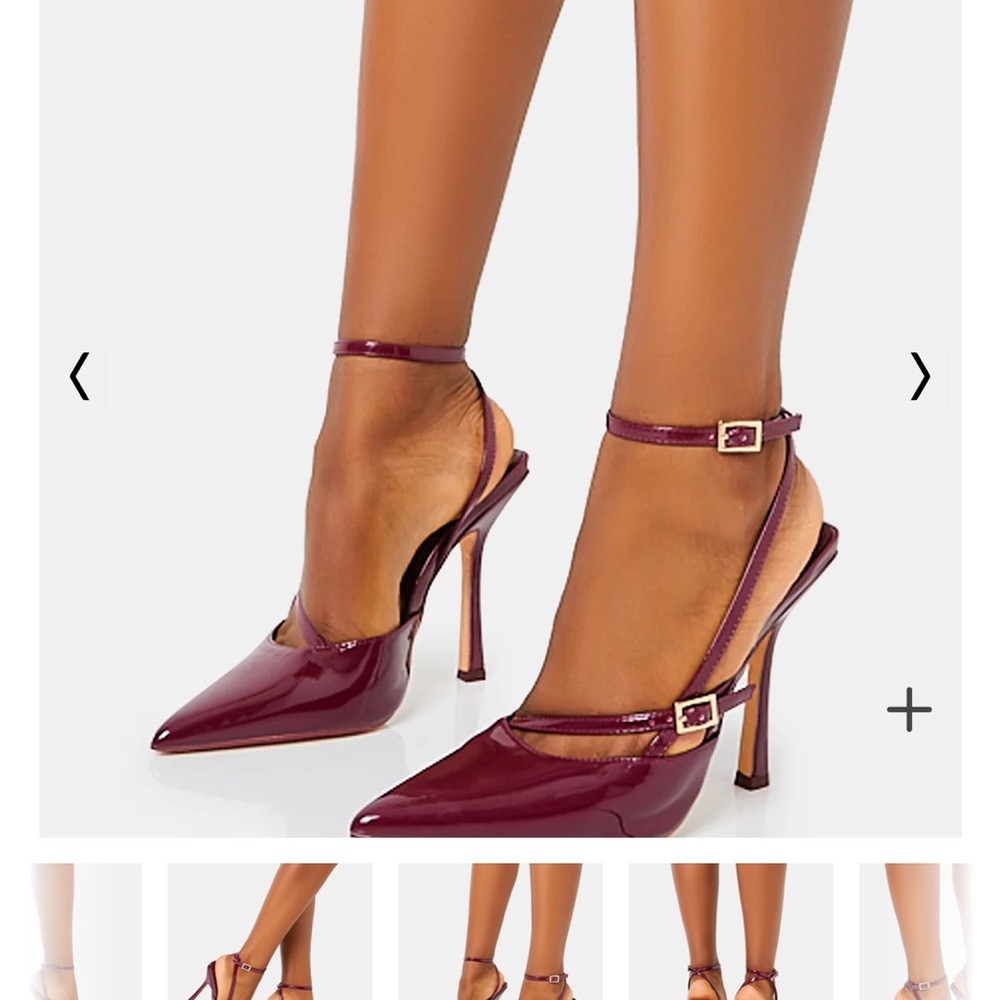 Red Velvet High-Heeled Shoes